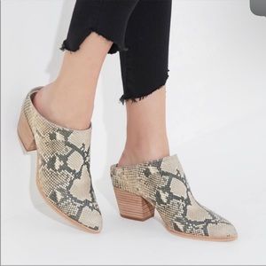 Dolce Vita Roya snakeskin mule
